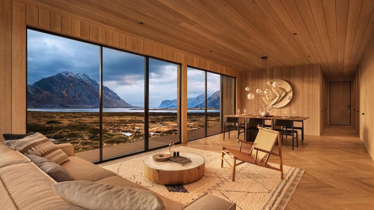 New! High End Cabin Lofoten 1B Lyngværet Exterior foto